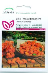 Chilli Pepper Habanero Yellow ORGANIC Seed